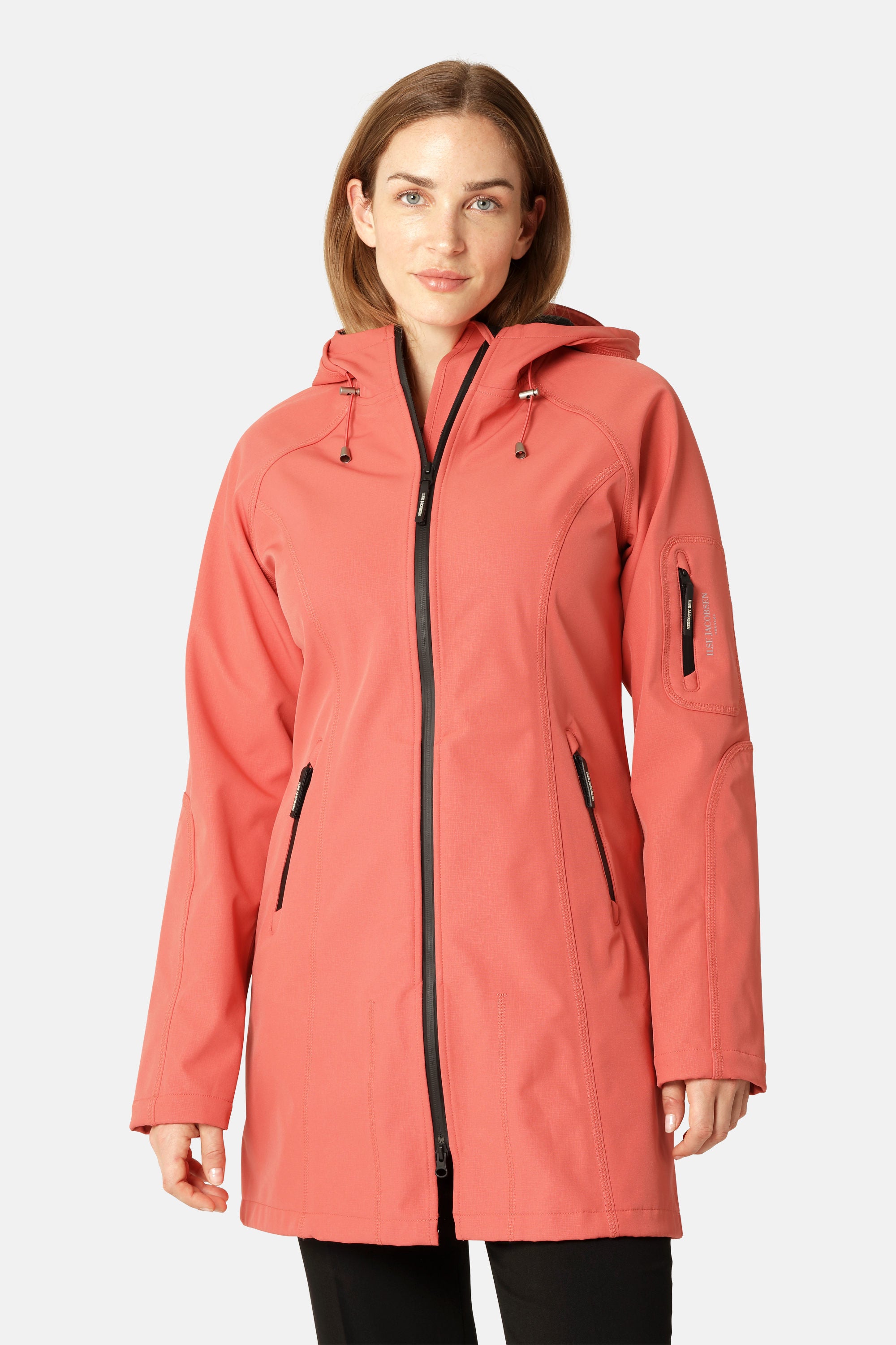 Softshell Regnjakke - Spiced Coral
